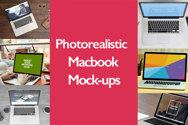 Top 35 Free Photorealistic Apple Macbook Mockup PSD