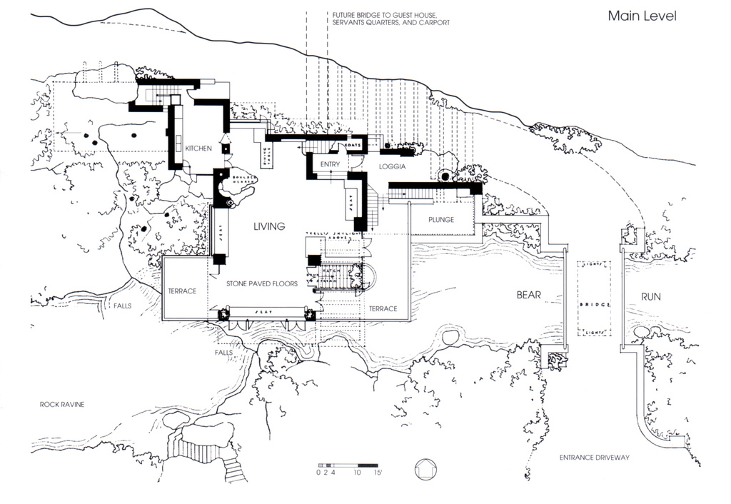 Frank Lloyd Wright Falling Water Floor Plan