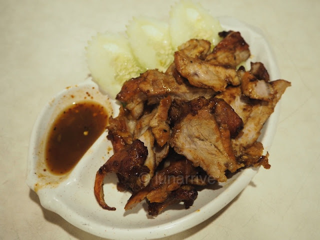 Spicy Thai Thai Cafe BBQ Pork Neck Food Review Lunarrive Singapore Lifestyle Blog