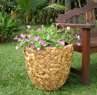 Unique vase of water hyacinth, Vase, Antique Flower Vase, Natural Handicraft