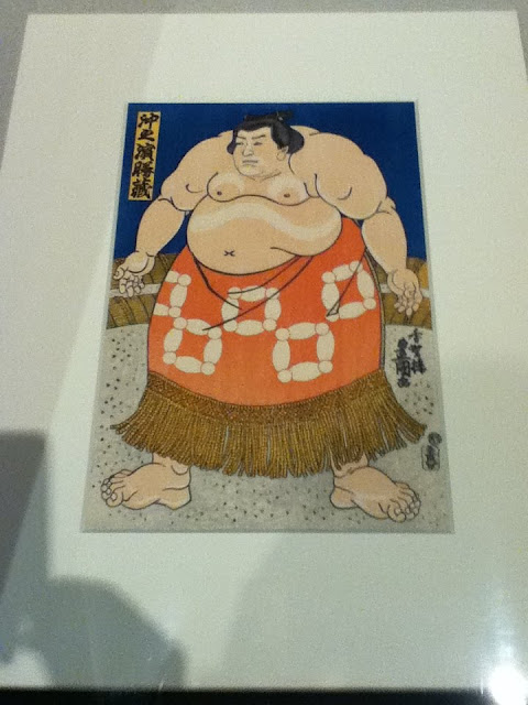 Ukiyo-e de un sumo en el museo de Edo Tokyo