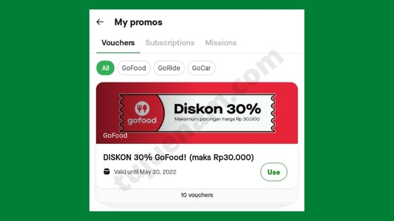 Voucher gofood 30 ribu