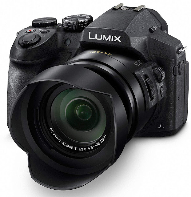 Panasonic LUMIX DMC-FZ300K 12.1 Megapixel, 1/2.3-inch Sensor, 4K Video, Splash & Dustproof Body, Leica DC Lens 24X F2.8 Zoom (Black)