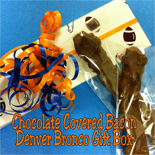 Chocolate Covered Bacon Denver Bronco Gift Box