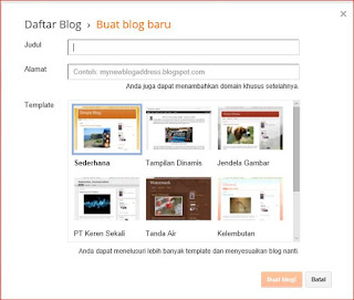 Cara Membuat blog dengan blogger dengan cepat dan mudah untuk pemula