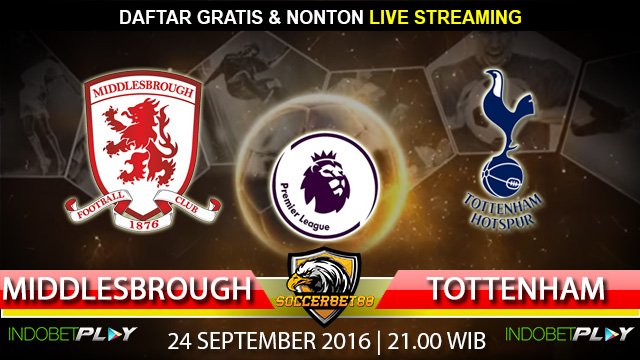 Prediksi Middlesbrough vs Tottenham 24 September 2016 (Liga Inggris)