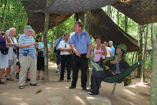 Visiting Cu Chi Tunnels