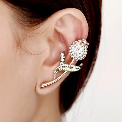 http://www.okajewelry.com/product/2561/Rhinestone-Tulip-Flower-Cuff-Earring-Gold.html