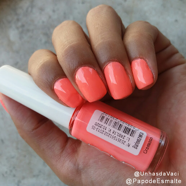 esmalte da vez - bafonzera - sadok - hits speciallita - pantone - living coral