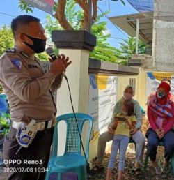 Sosialisasi New Normal Oleh Tim POP Polres Probolinggo Kota Di KTS Kadarsih