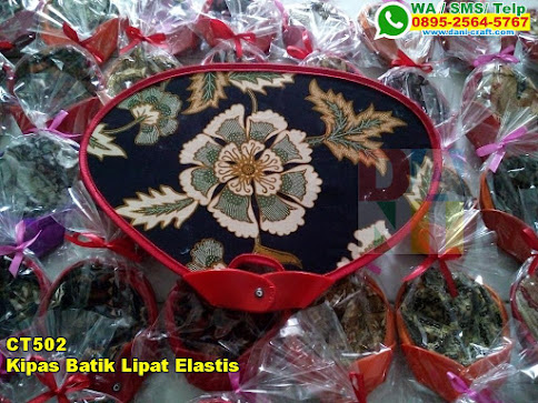 Kipas Batik Lipat Elastis Souvenir Pernikahan