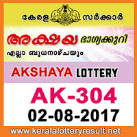 kl result yesterday,lottery results, lotteries results, keralalotteries, kerala lottery, keralalotteryresult, kerala lottery result, kerala lottery result live, kerala lottery results, kerala lottery today, kerala   lottery result today, kerala lottery results today, today kerala lottery result, kerala lottery result 2.8.2017 akshaya lottery ak 304, akshaya lottery, akshaya lottery today result, akshaya lottery   result yesterday, akshaya lottery ak304, akshaya lottery 2.8.2017