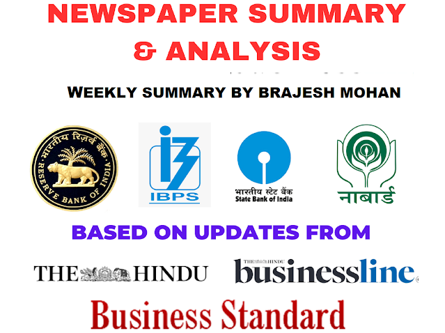 Weekly Newspaper Summary - RBI, IBPS, UPSC