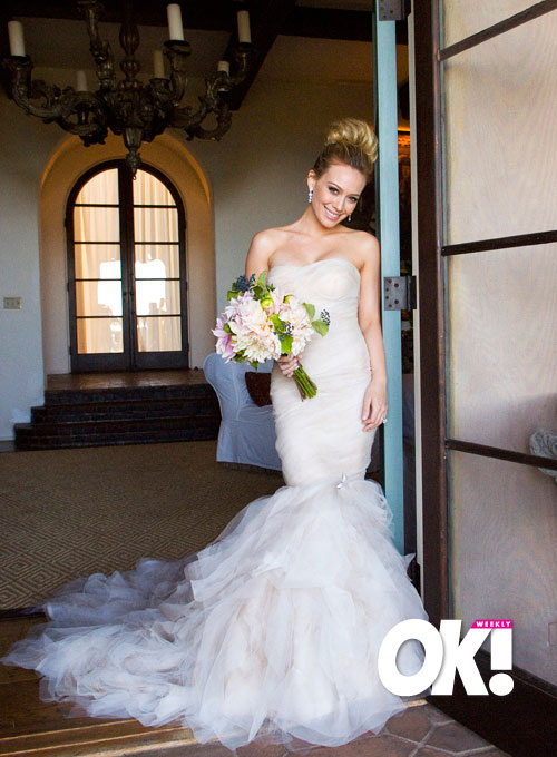 hilary duff wedding pics. hilary duff wedding hair.