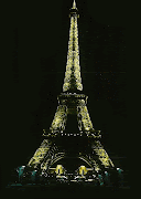 And finally, the Eiffel Tower at night as one bids farewell to Paris. (eiffel tower)