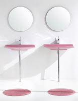aquaplus pink bathroom fixtures by lilac design 1