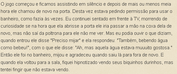 conto sobre marido vendo a esposa dando para outro homem