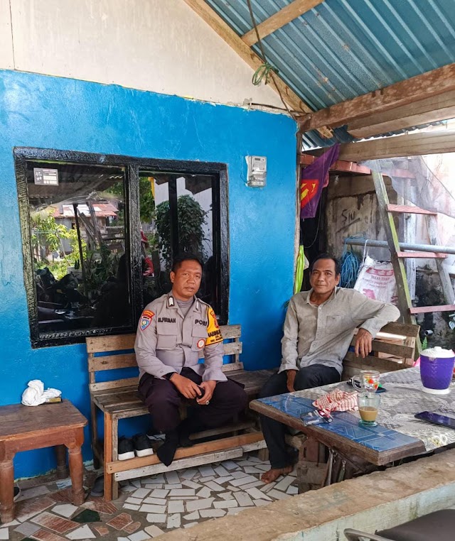 Bhabinkamtibmas Polresta Balikpapan Gelar Sambang DDS, Imbau Kamtibmas Pasca Pemilu 2024