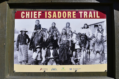 Chief Isadore Trail sign Cranbrook BC.