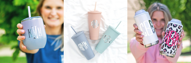 Marleylilly monogrammed drinkware