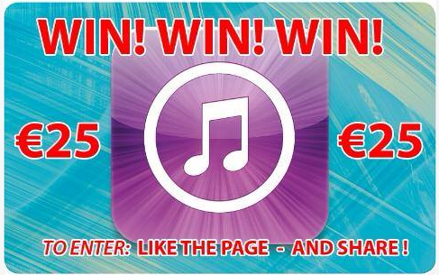 Like and Share post to Win 25 Euro iTunes Voucher