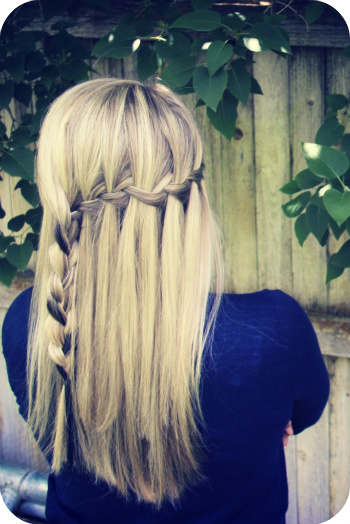 waterfall braid. hot Waterfall Braid Hairstyles