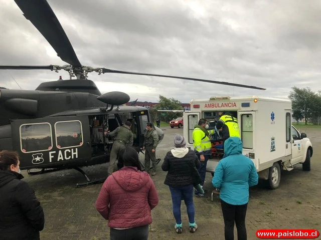 Fuerza Aérea evacua de emergencia a mujer embarazada