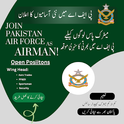 Pakistan Air force PAF jobs