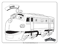 chuggington wilson train coloring pages