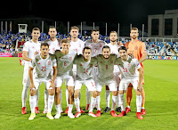 SELECCIÓN DE ESPAÑA. Temporada 2021-22. Ferran Torres, Sergio Busquets, Aymeric Laporte, Álvaro Morata, Íñigo Martínez, Unai Simón. Pablo Fornals, Marcos Llorente, Sergio Reguilón, Koke Resurrección y Carlos Soler. SELECCIÓN DE LA FEDERACIÓN DE KOSOVO 0 SELECCIÓN DE ESPAÑA 2. 08/09/2021. Copa del Mundo de Catar 2022, fase de clasificación, Grupo B, jornada 6. Pristina, Kosovo, estadio Fadil Vokrri.