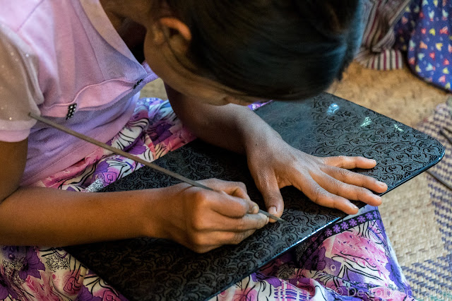 Artisans de la laque - Myinkaba - Myanmar - Birmanie
