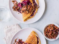 Sweet Cinnamon Omelette with Berries