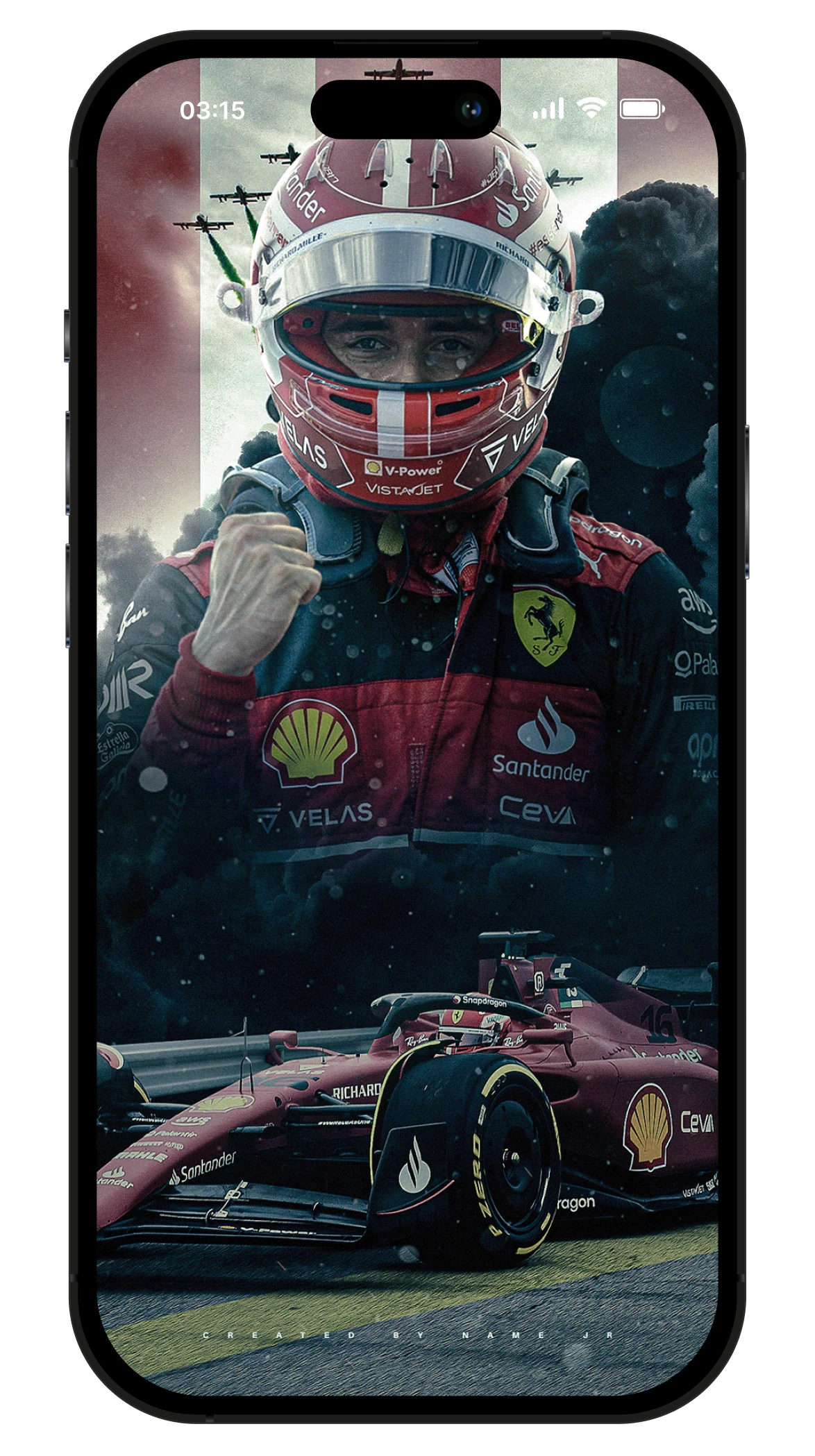 Ferrari F1 Pilot Wallpaper for iPhone