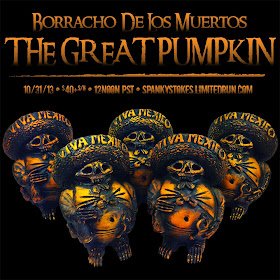 “The Great Pumpkin” Borracho De Los Muertos Resin Figure by Spanky Stokes