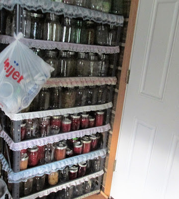 The Before Picture of my Canning Shelf