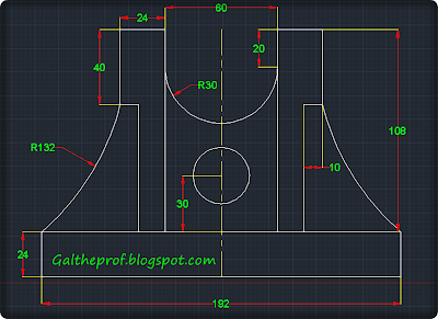 ♠Sharing With Me♠: Gambar Latihan AutoCad 2D