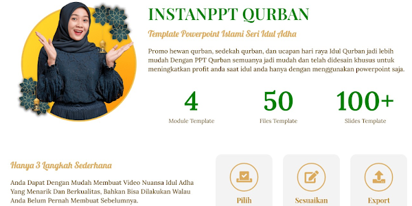 InstanPPTQur'an - Aneka Template Powerpoint Promosi Yang Kekinian & Professional Tema Idul Adha