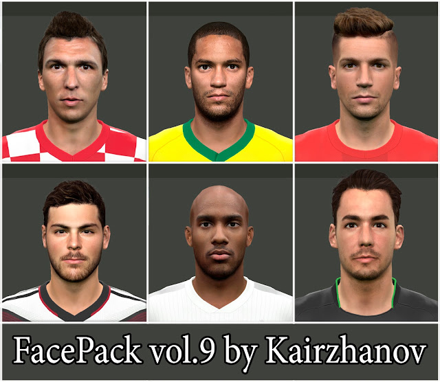 PES 2015 FacePack vol.9 by Kairzhanov
