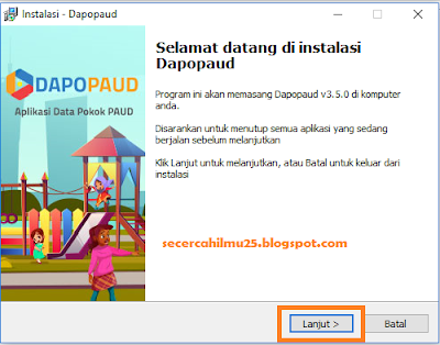 Cara Install Aplikasi Dapodik PAUD Offline v.3.5.0 Semester Ganjil 2019/2020