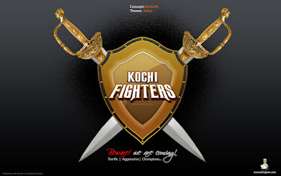 Kochi Fighters (Kalaripayattu): another Concept logo for Kochi IPL Team