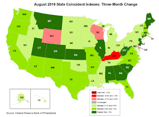 Philly Fed State Conincident Map