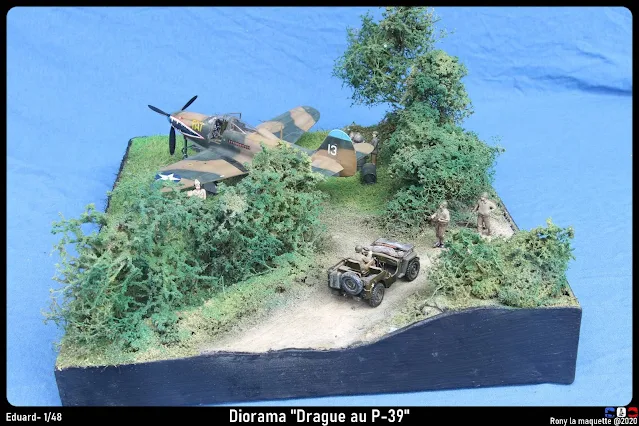 Diorama P-39 Airacobra "Drague au P-39".