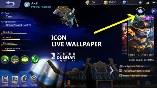 Live Wallpaper Hero Mobile Legend Icon