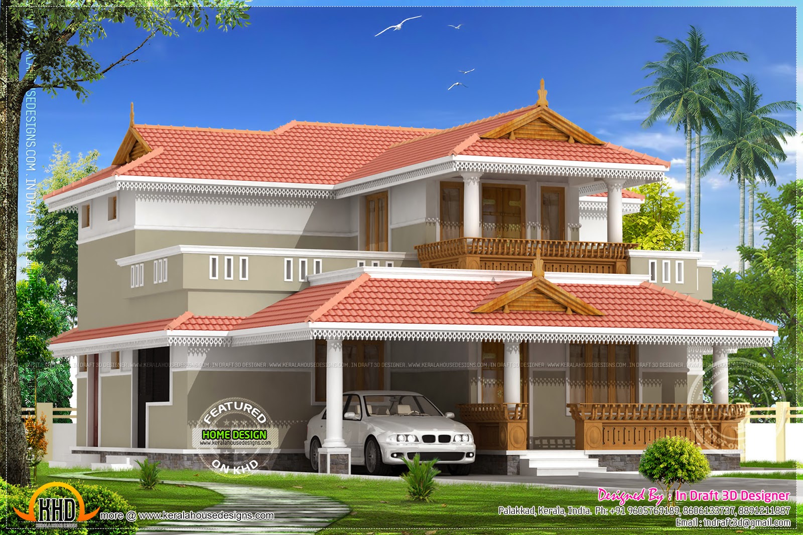  Kerala  model  house  2226 square feet Kerala  home  design  