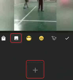 twibbon di inshot video pilih video