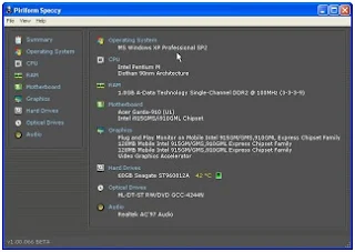 Mengetahui spesifikasi hardware menggunakan speccy