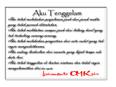 Aku Tenggelam | Puisi Cinta