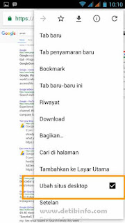 cara ubah tampilan chrome dari mobile ke desktop