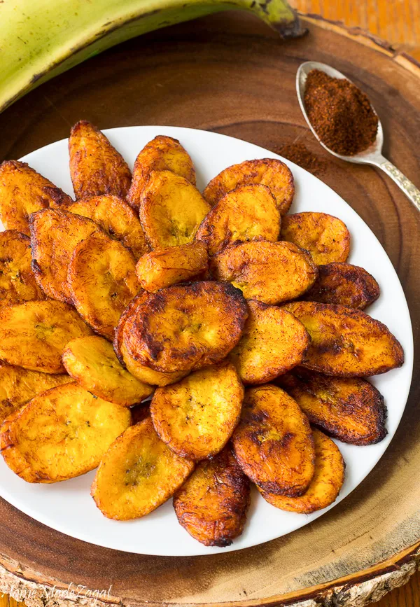 Sweet and Spicy Fried Plantains