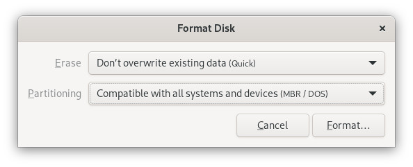 Format Disk